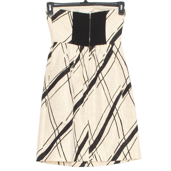 Girls From Savoy Womens Dress Dashed Gilt Strapless Metallic Gold Black 2 FG - Picture 4 of 4